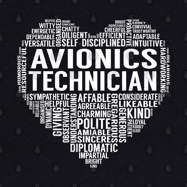 Avionics Technician Heart by LotusTee